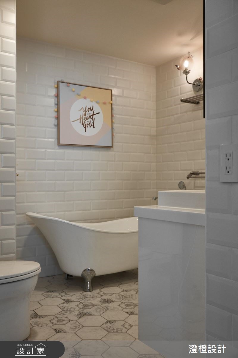 31坪中古屋(5~15年)＿北歐風浴室案例圖片＿澄橙設計＿澄橙_32之21