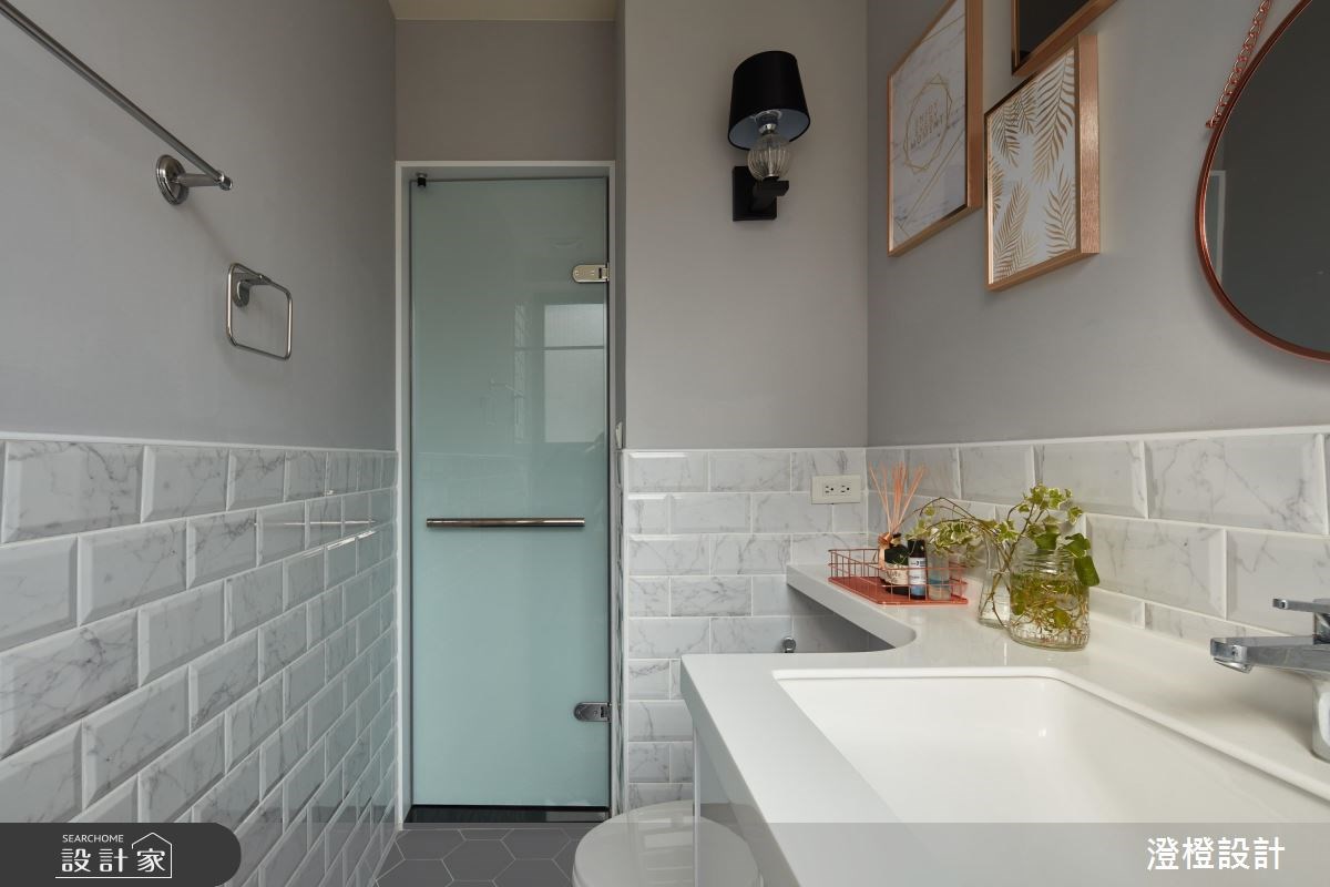 31坪中古屋(5~15年)＿北歐風浴室案例圖片＿澄橙設計＿澄橙_32之24