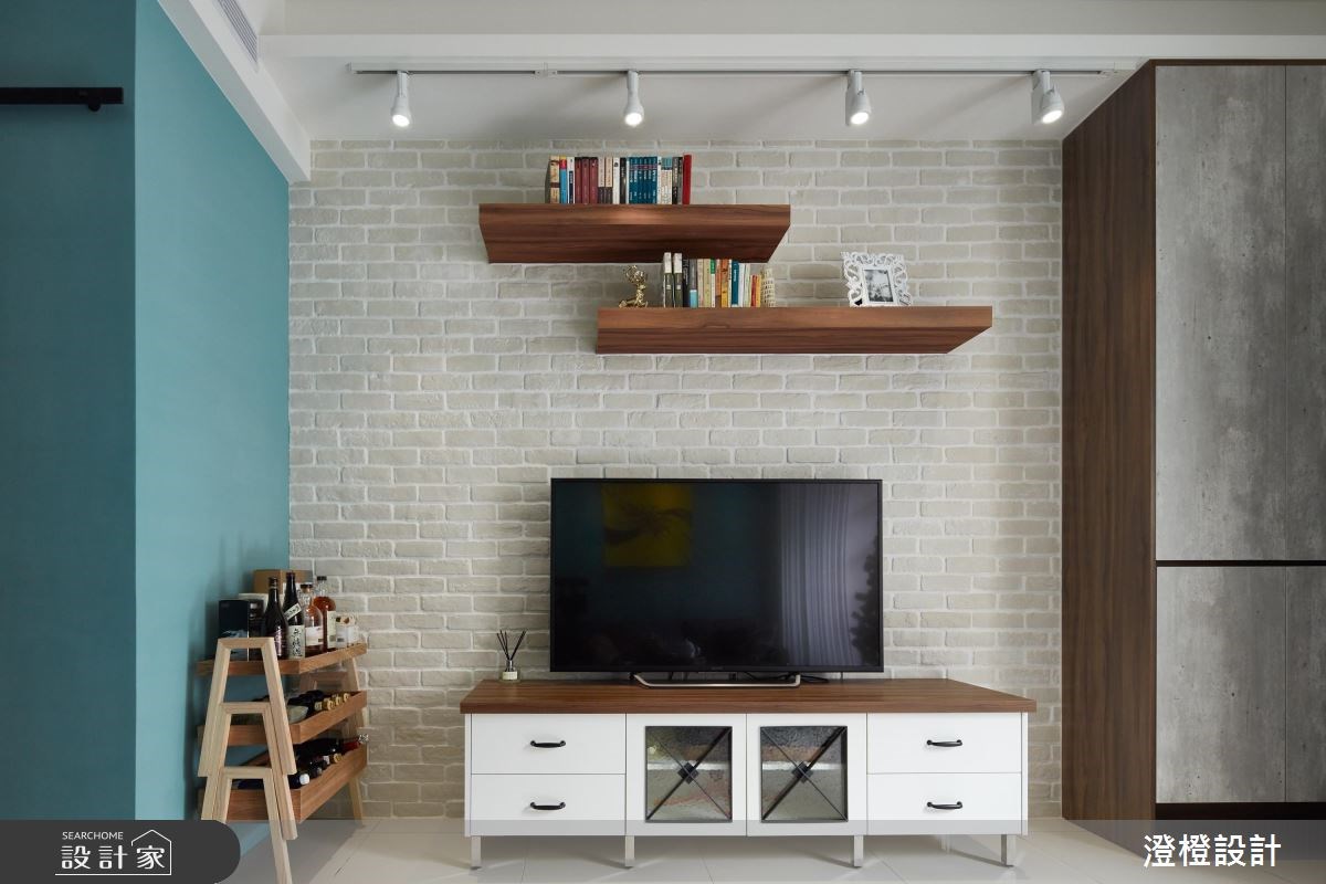 50坪新成屋(5年以下)＿美式風客廳案例圖片＿澄橙設計＿澄橙_33之4