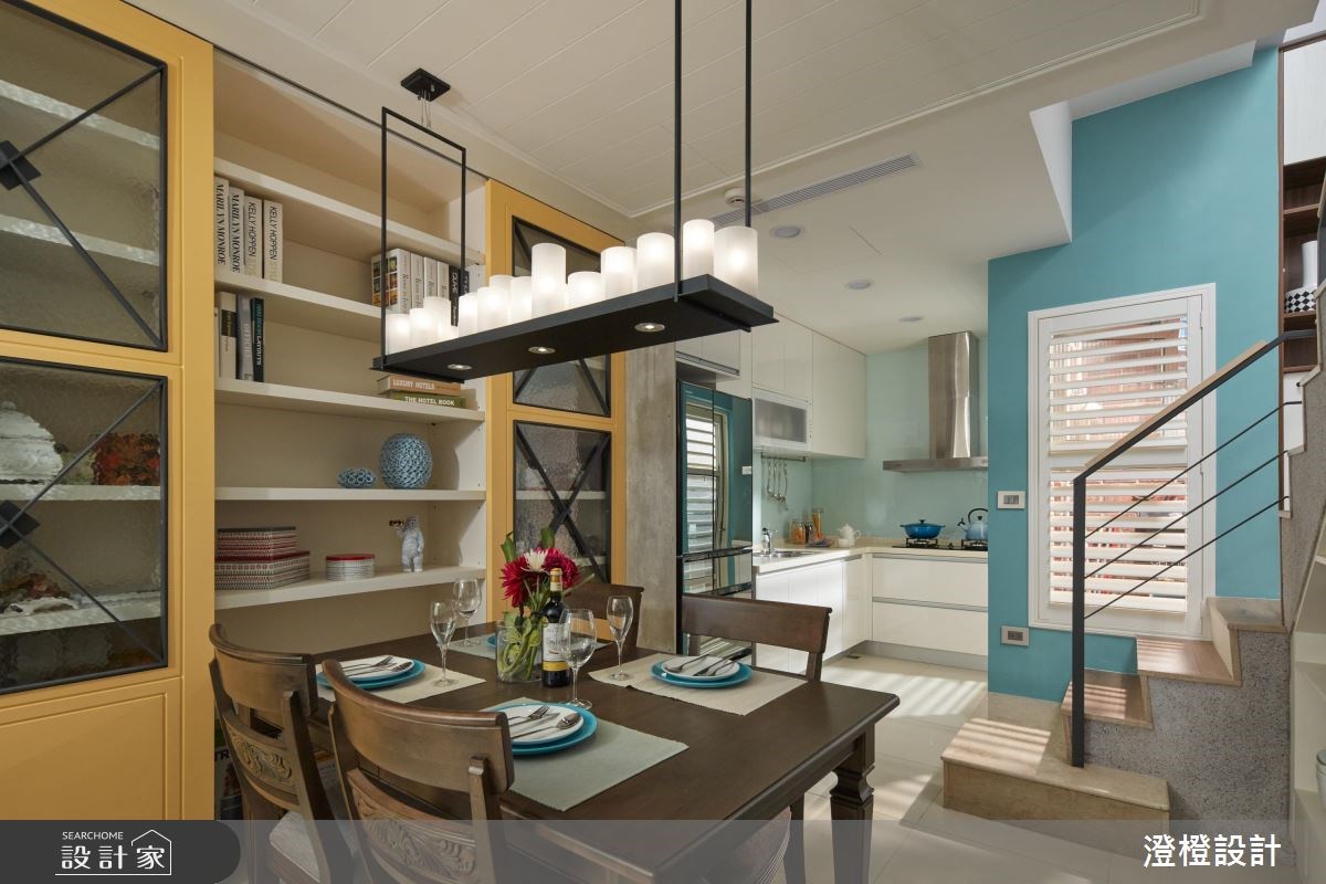 50坪新成屋(5年以下)＿美式風餐廳廚房案例圖片＿澄橙設計＿澄橙_33之7