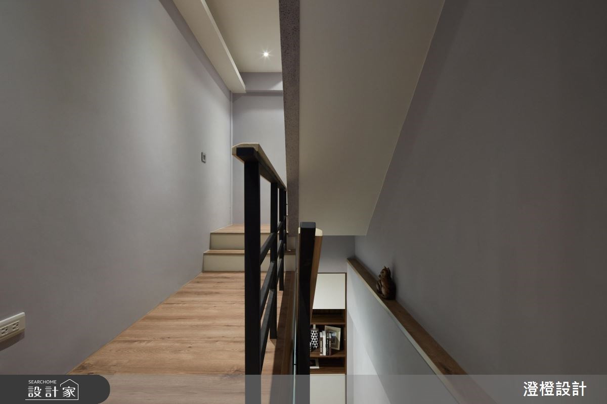 50坪新成屋(5年以下)＿美式風樓梯案例圖片＿澄橙設計＿澄橙_33之9
