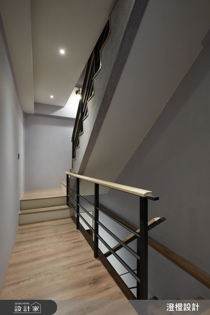 50坪新成屋(5年以下)＿美式風樓梯案例圖片＿澄橙設計＿澄橙_33之10