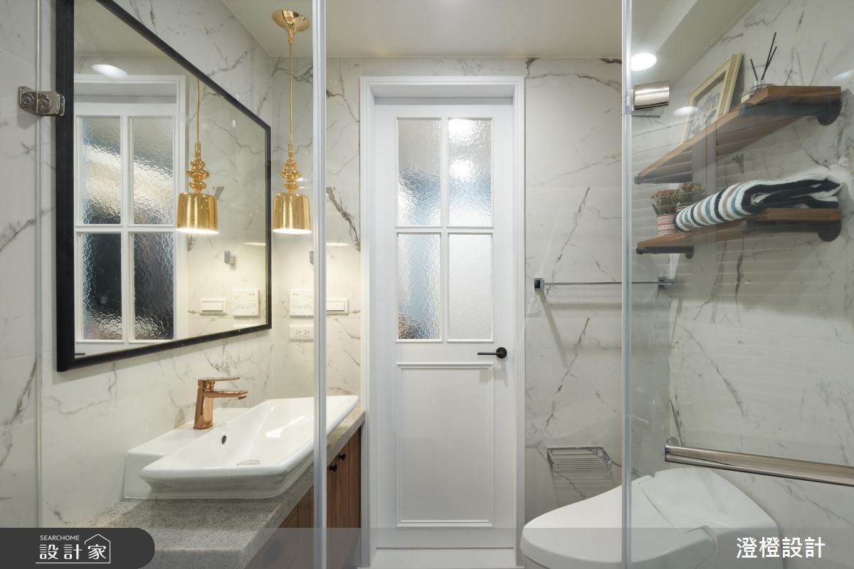 50坪新成屋(5年以下)＿美式風浴室案例圖片＿澄橙設計＿澄橙_33之15