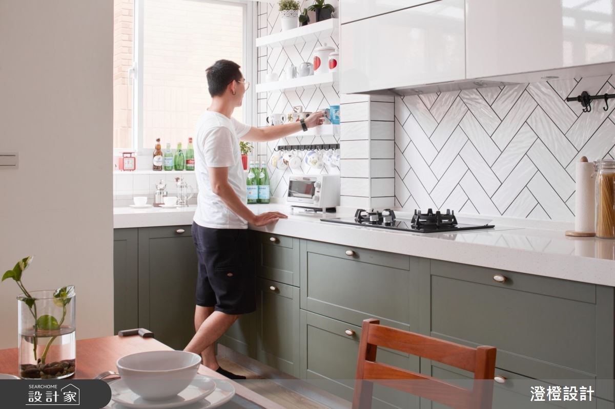 28坪老屋(16~30年)＿簡約風廚房案例圖片＿澄橙設計＿澄橙_35之12