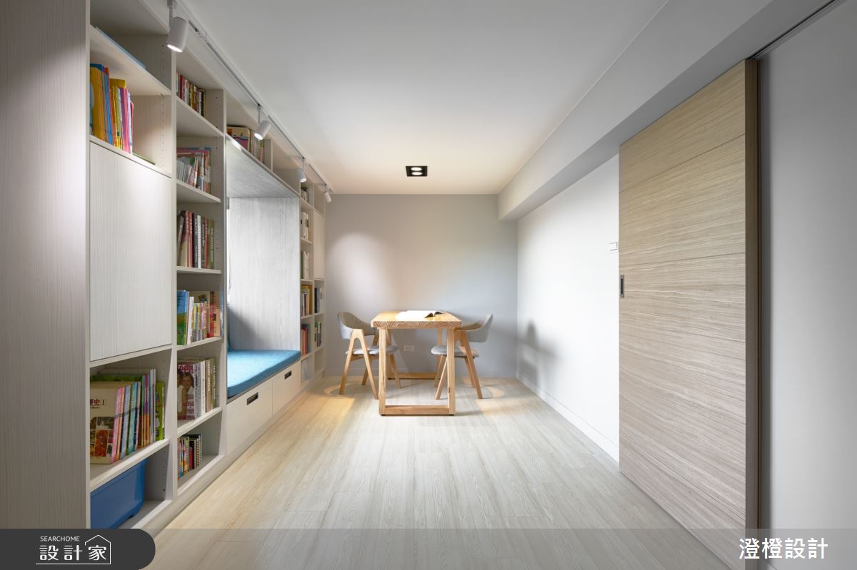 41坪老屋(16~30年)＿北歐風書房臥榻案例圖片＿澄橙設計＿澄橙_42之12