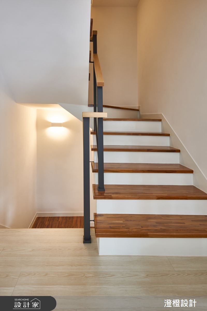 41坪老屋(16~30年)＿北歐風樓梯案例圖片＿澄橙設計＿澄橙_42之20