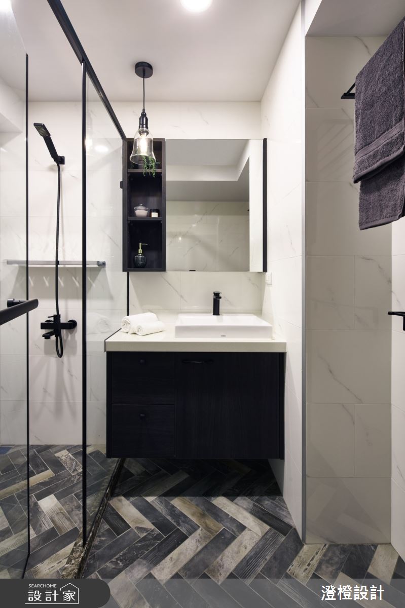 23坪中古屋(5~15年)＿北歐風浴室案例圖片＿澄橙設計＿澄橙_43之11