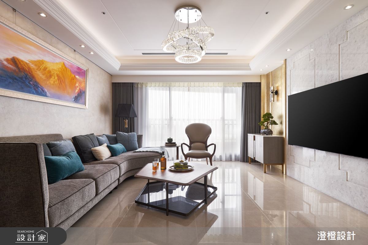 37坪新成屋(5年以下)＿新古典客廳案例圖片＿澄橙設計＿澄橙_46之3