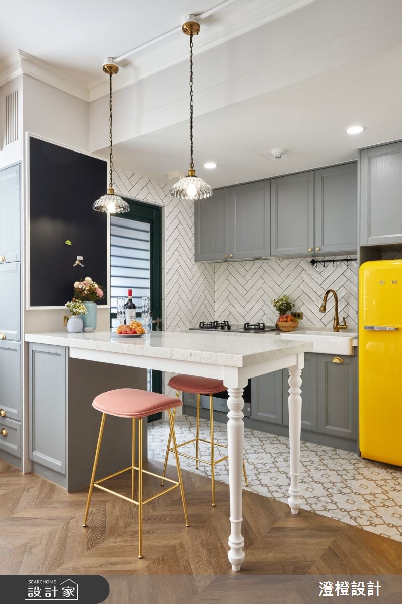 14坪中古屋(5~15年)＿美式風餐廳廚房案例圖片＿澄橙設計＿澄橙_48之3