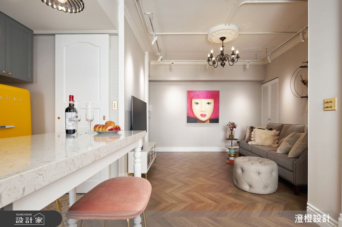 14坪中古屋(5~15年)＿美式風客廳餐廳案例圖片＿澄橙設計＿澄橙_48之4