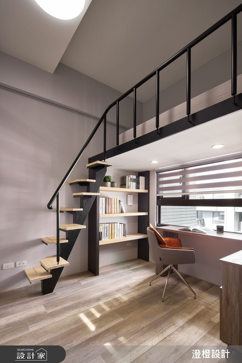 19坪新成屋(5年以下)＿工業風樓梯案例圖片＿澄橙設計＿澄橙_49之10