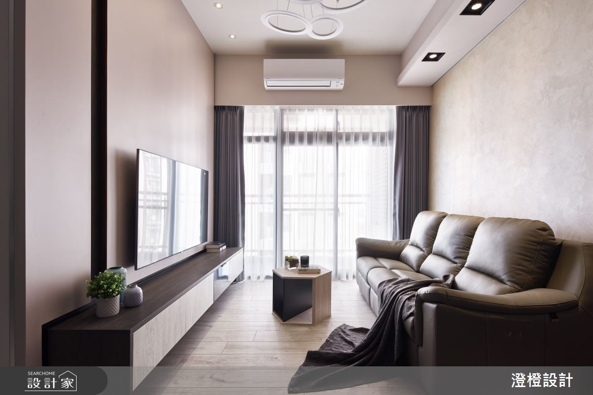 25坪新成屋(5年以下)＿現代風客廳案例圖片＿澄橙設計＿澄橙_50之3