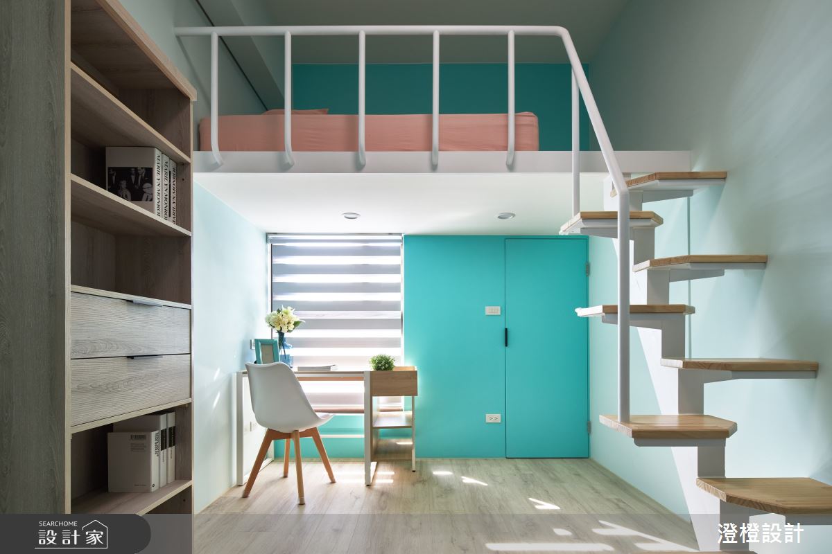 25坪新成屋(5年以下)＿現代風樓梯案例圖片＿澄橙設計＿澄橙_50之7