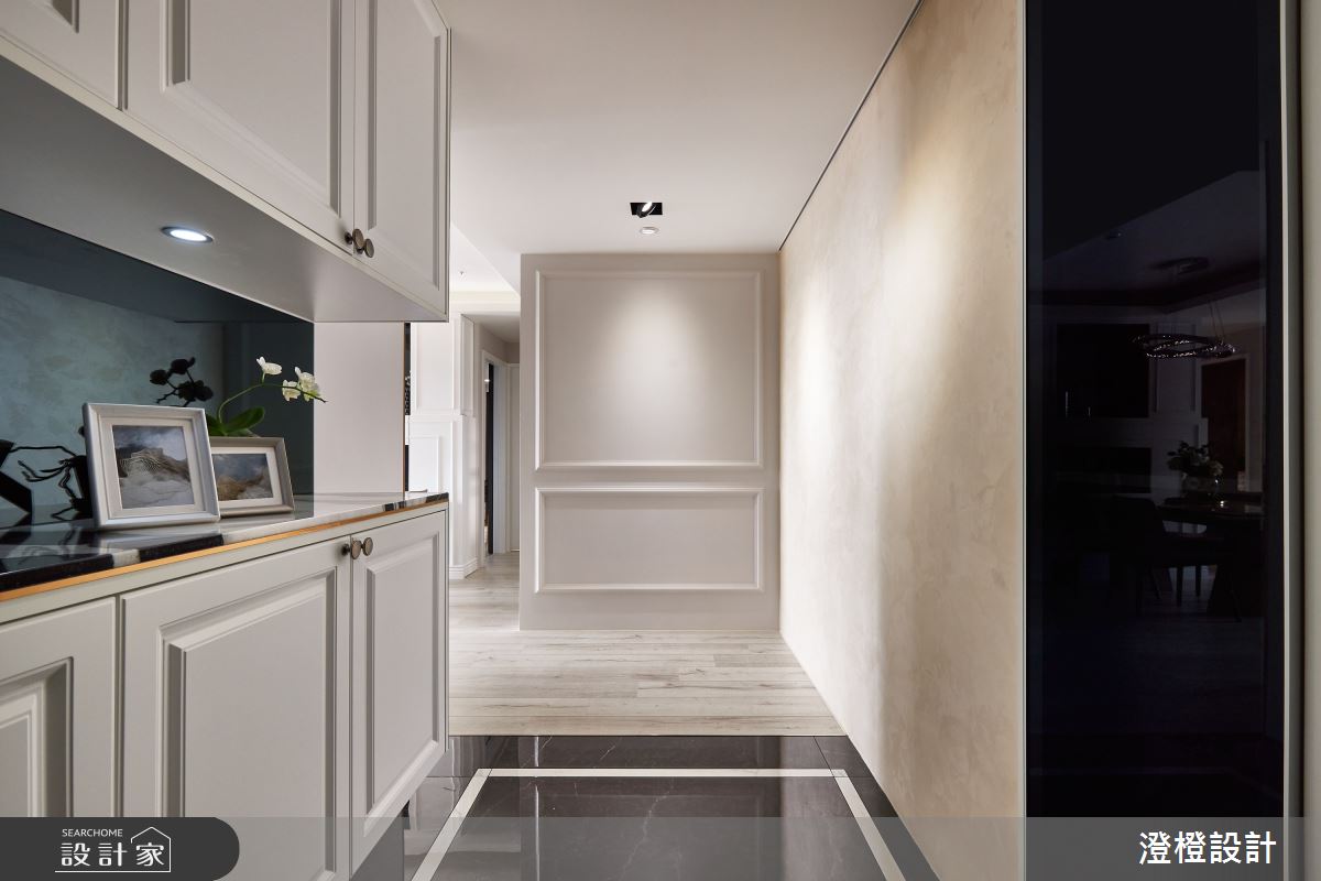 27坪新成屋(5年以下)＿新古典玄關案例圖片＿澄橙設計＿澄橙_52墨染琉璃韓風新古典之7