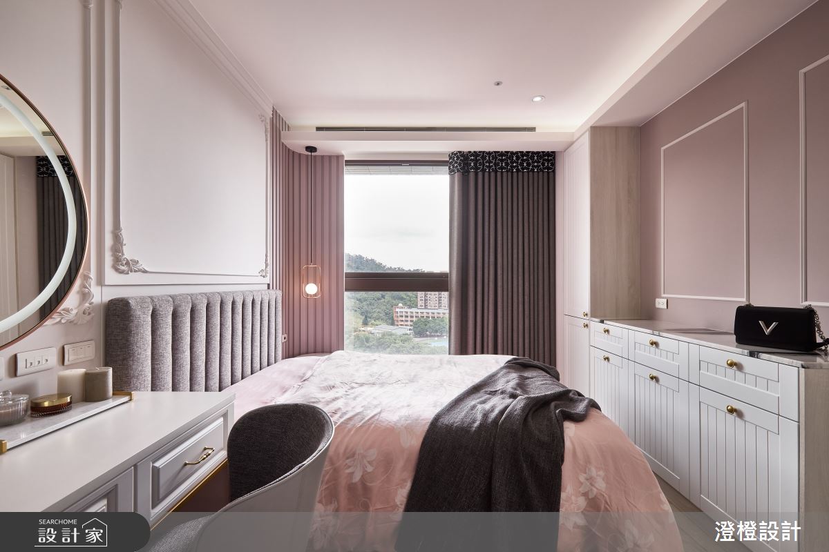 27坪新成屋(5年以下)＿新古典臥室案例圖片＿澄橙設計＿澄橙_52墨染琉璃韓風新古典之12