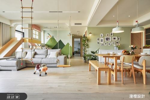 澄橙_53家的森林遊樂園親子宅_北歐風