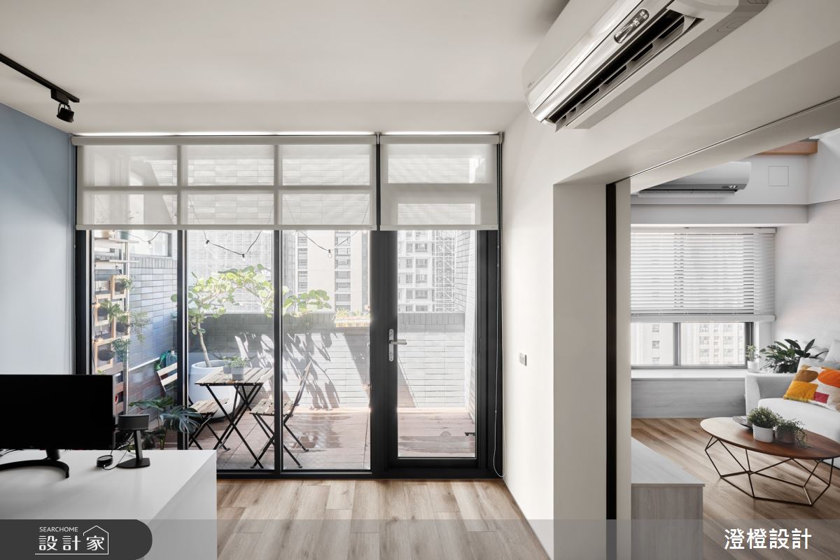 新成屋(5年以下)＿北歐風書房工作區陽台案例圖片＿澄橙設計＿澄橙_57北歐風沐日光寵物宅之8