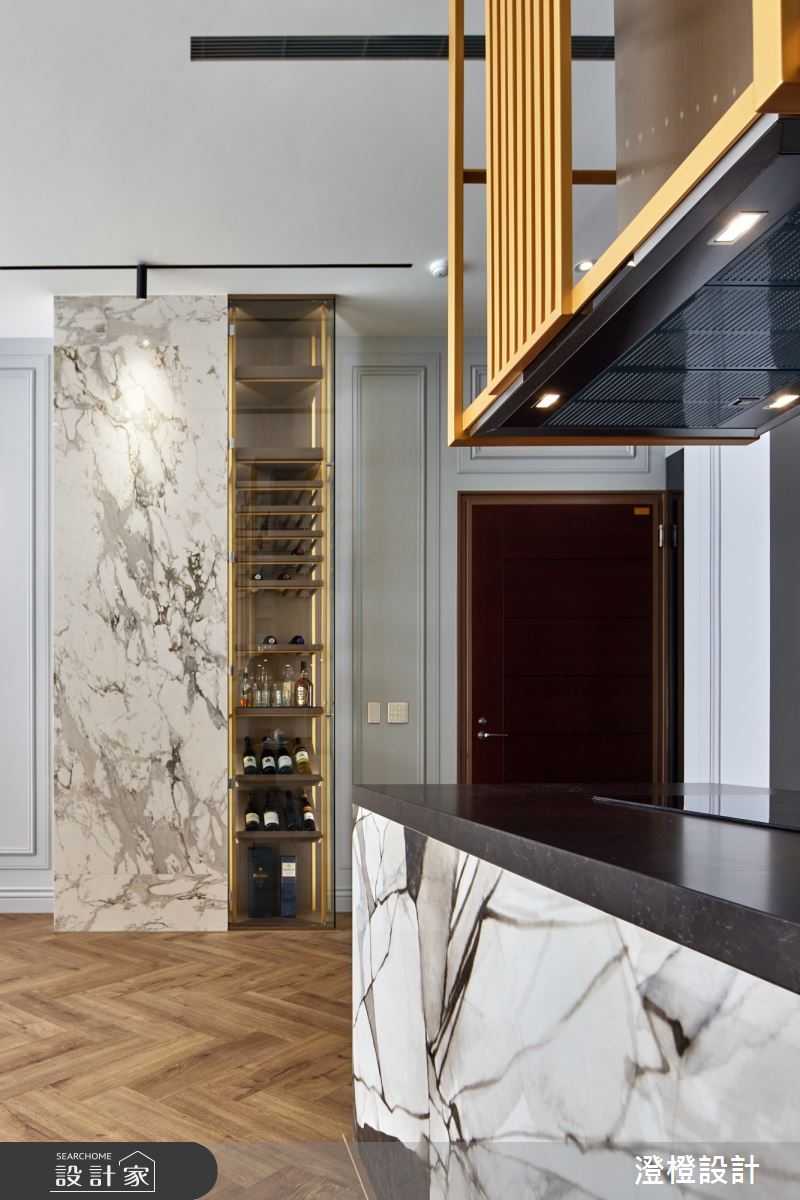 42坪毛胚屋＿美式輕奢風玄關餐廳吧檯案例圖片＿澄橙設計＿澄橙_58入住美劇時尚輕奢度假宅之3