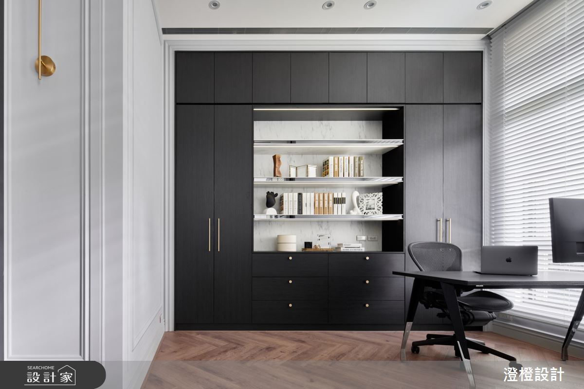 42坪毛胚屋＿美式輕奢風書房工作區案例圖片＿澄橙設計＿澄橙_58入住美劇時尚輕奢度假宅之7