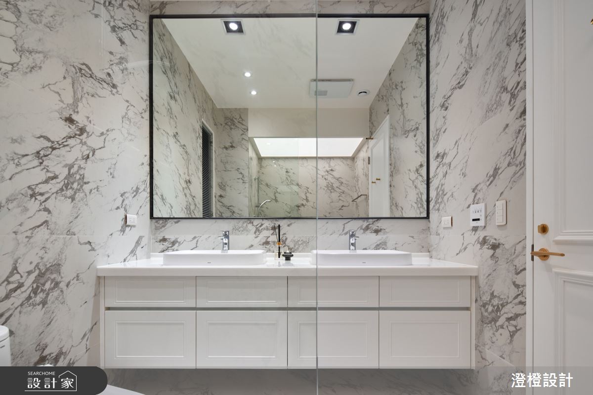 42坪毛胚屋＿美式輕奢風浴室案例圖片＿澄橙設計＿澄橙_58入住美劇時尚輕奢度假宅之8