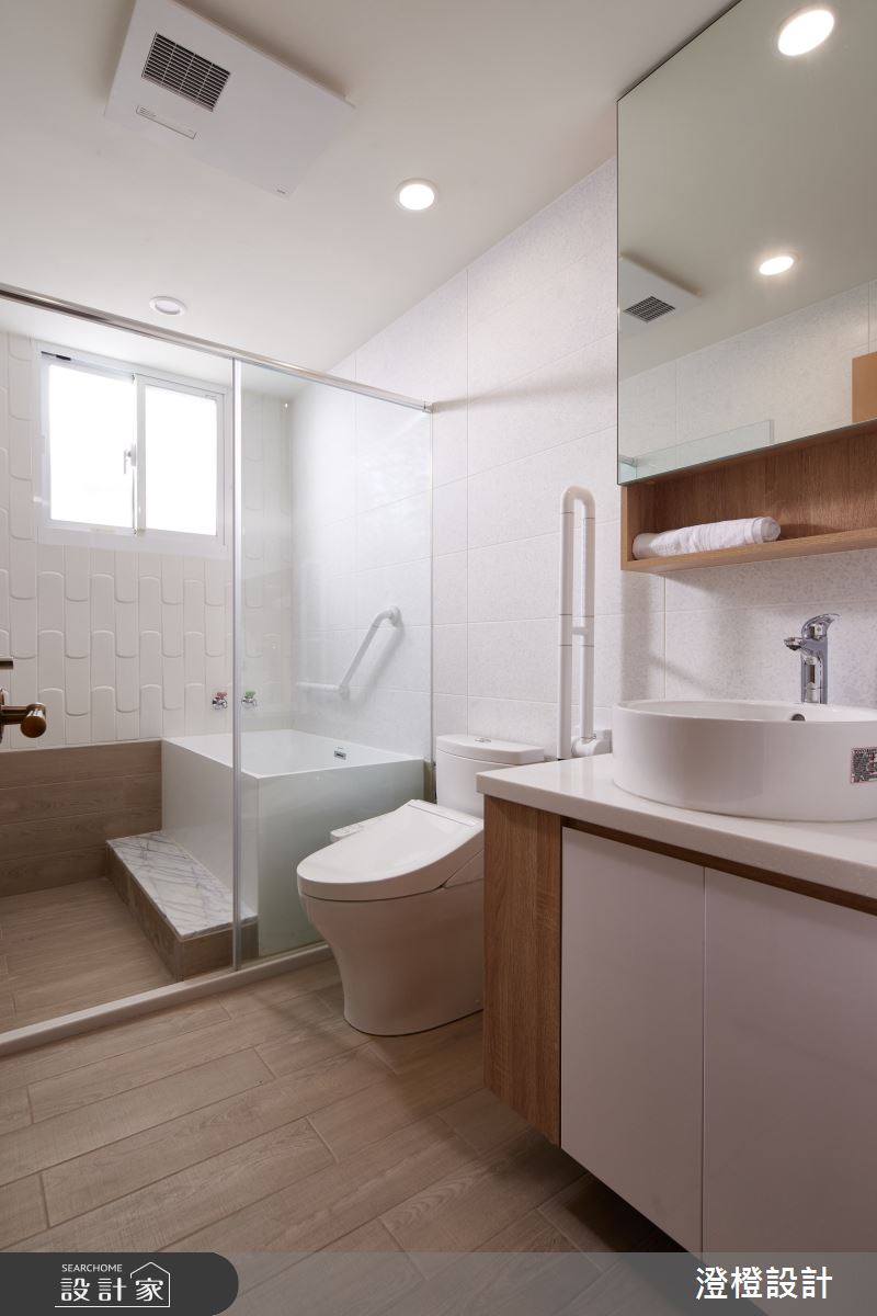 26坪老屋(31~40年)＿日式無印風浴室案例圖片＿澄橙設計＿澄橙_59老屋翻新徜徉日式無印風之15