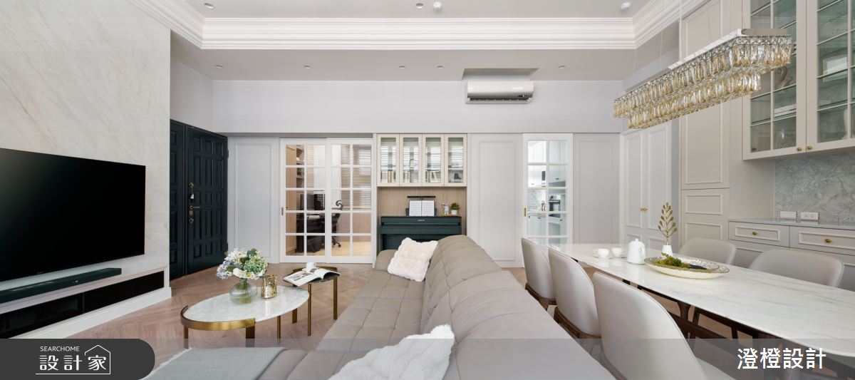 53坪中古屋(5~15年)＿美式風客廳餐廳案例圖片＿澄橙設計＿澄橙_60之6