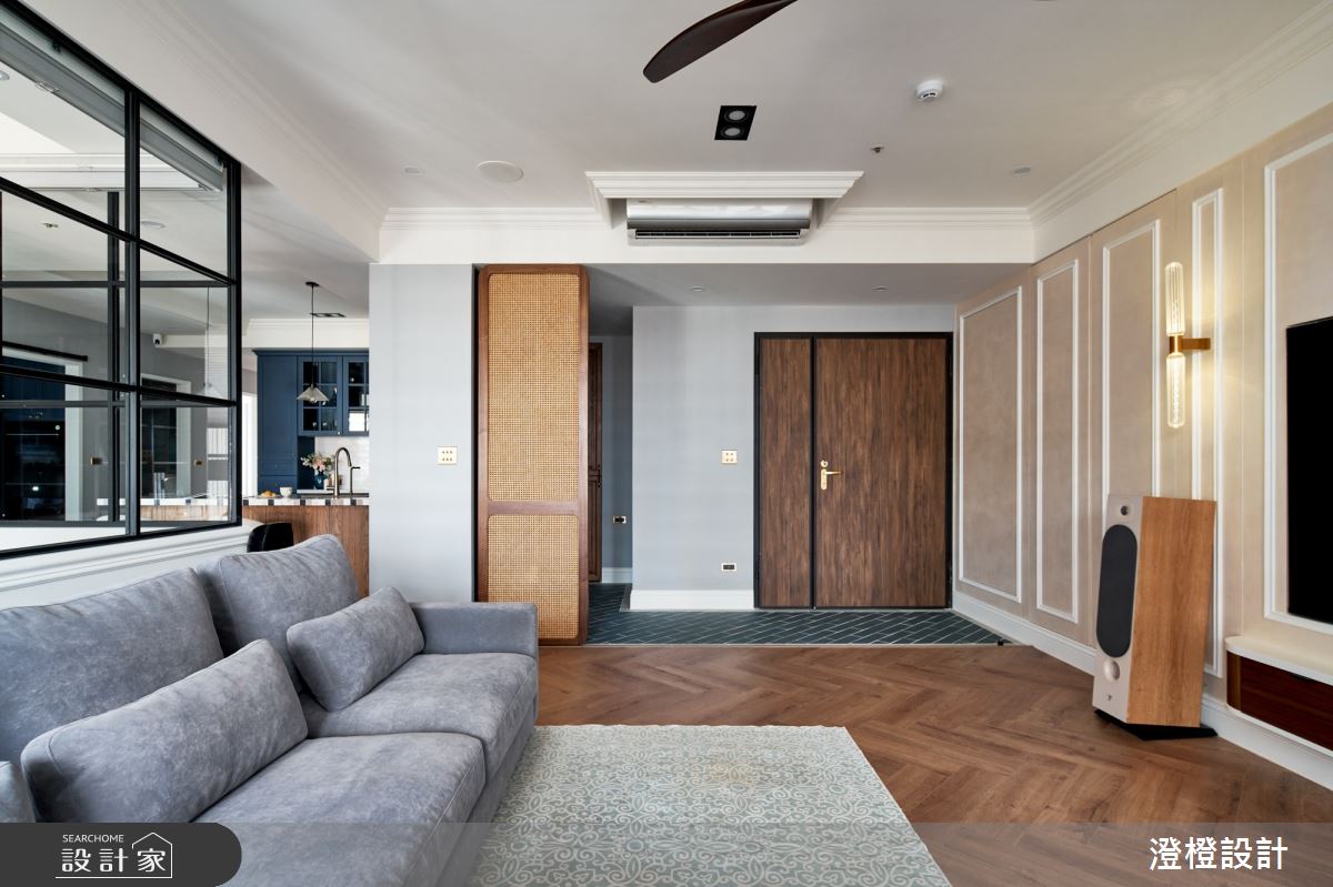 42坪新成屋(5年以下)＿美式風玄關客廳案例圖片＿澄橙設計＿澄橙_61之6