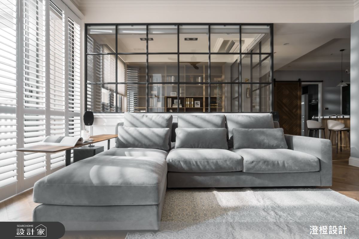 42坪新成屋(5年以下)＿美式風客廳案例圖片＿澄橙設計＿澄橙_61之4