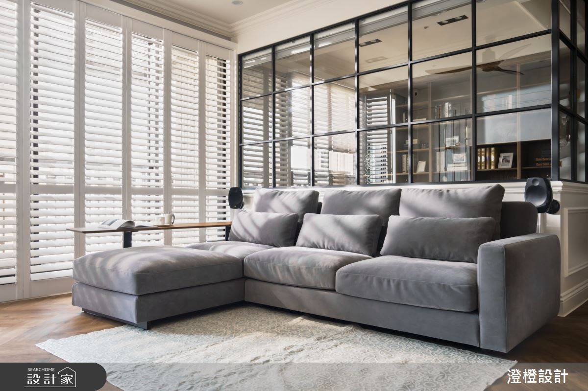 42坪新成屋(5年以下)＿美式風客廳案例圖片＿澄橙設計＿澄橙_61之3