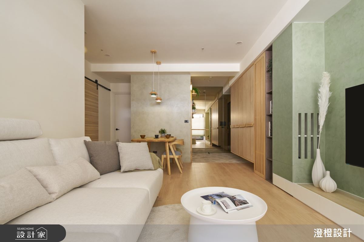 28坪預售屋＿混搭風玄關客廳餐廳案例圖片＿澄橙設計＿澄橙_63之10