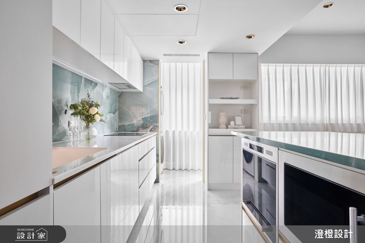 37坪老屋(31~40年)＿新古典廚房中島案例圖片＿澄橙設計＿澄橙_66之12