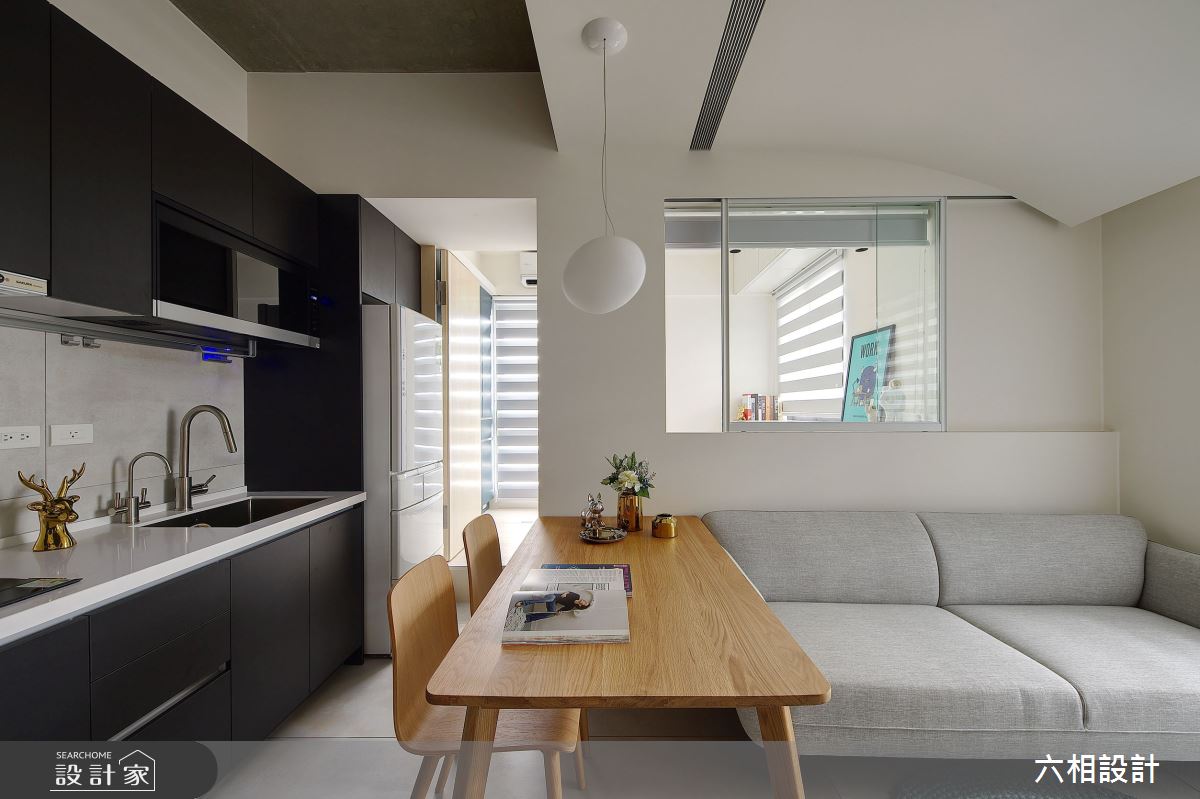 15坪新成屋(5年以下)＿簡約風客廳餐廳廚房案例圖片＿六相設計＿六相_22之7