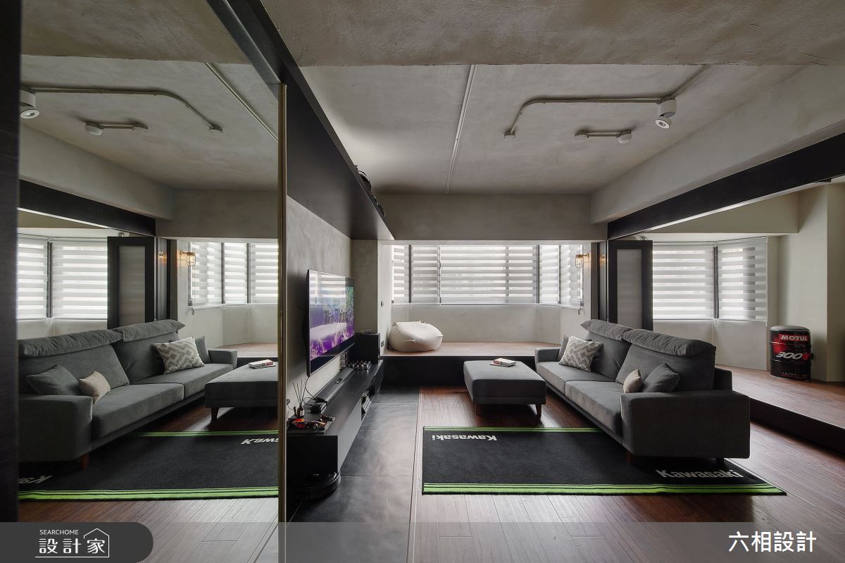 21坪老屋(16~30年)＿工業風客廳臥榻案例圖片＿六相設計＿六相_24之3425