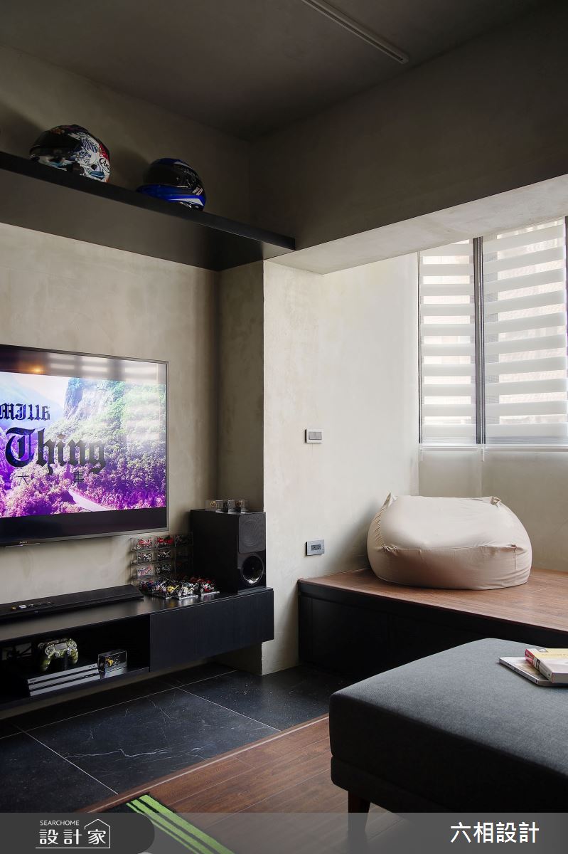 21坪老屋(16~30年)＿工業風客廳臥榻案例圖片＿六相設計＿六相_24之4