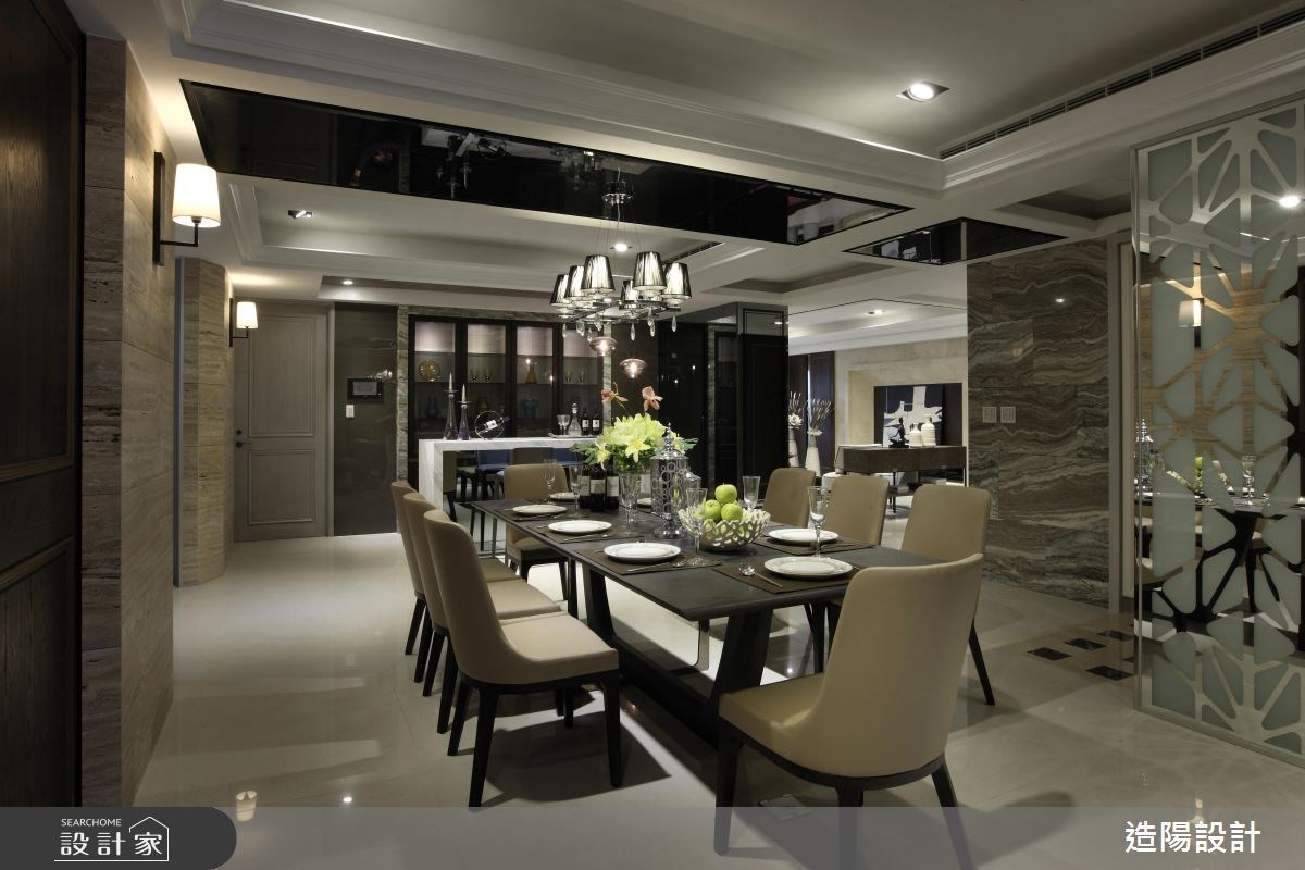 140坪新成屋(5年以下)＿新古典餐廳案例圖片＿造陽設計＿造陽_內聚變幻之2
