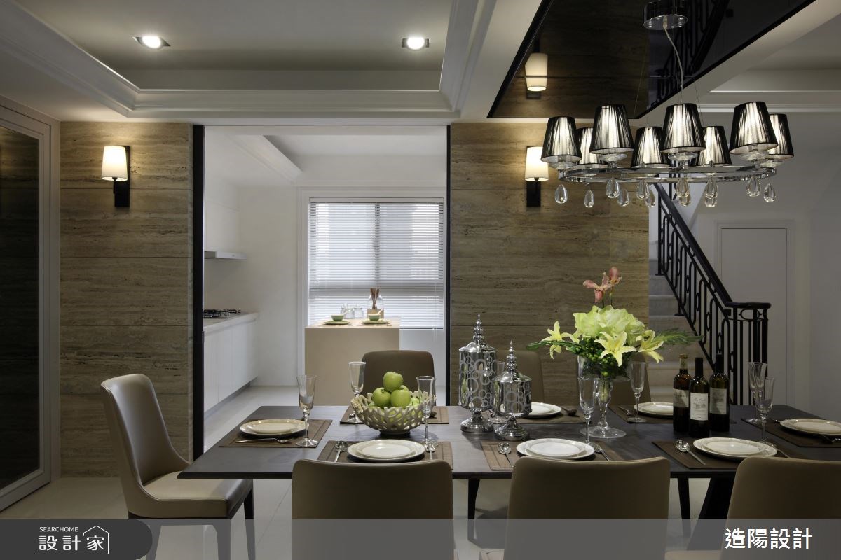 140坪新成屋(5年以下)＿新古典餐廳案例圖片＿造陽設計＿造陽_內聚變幻之4