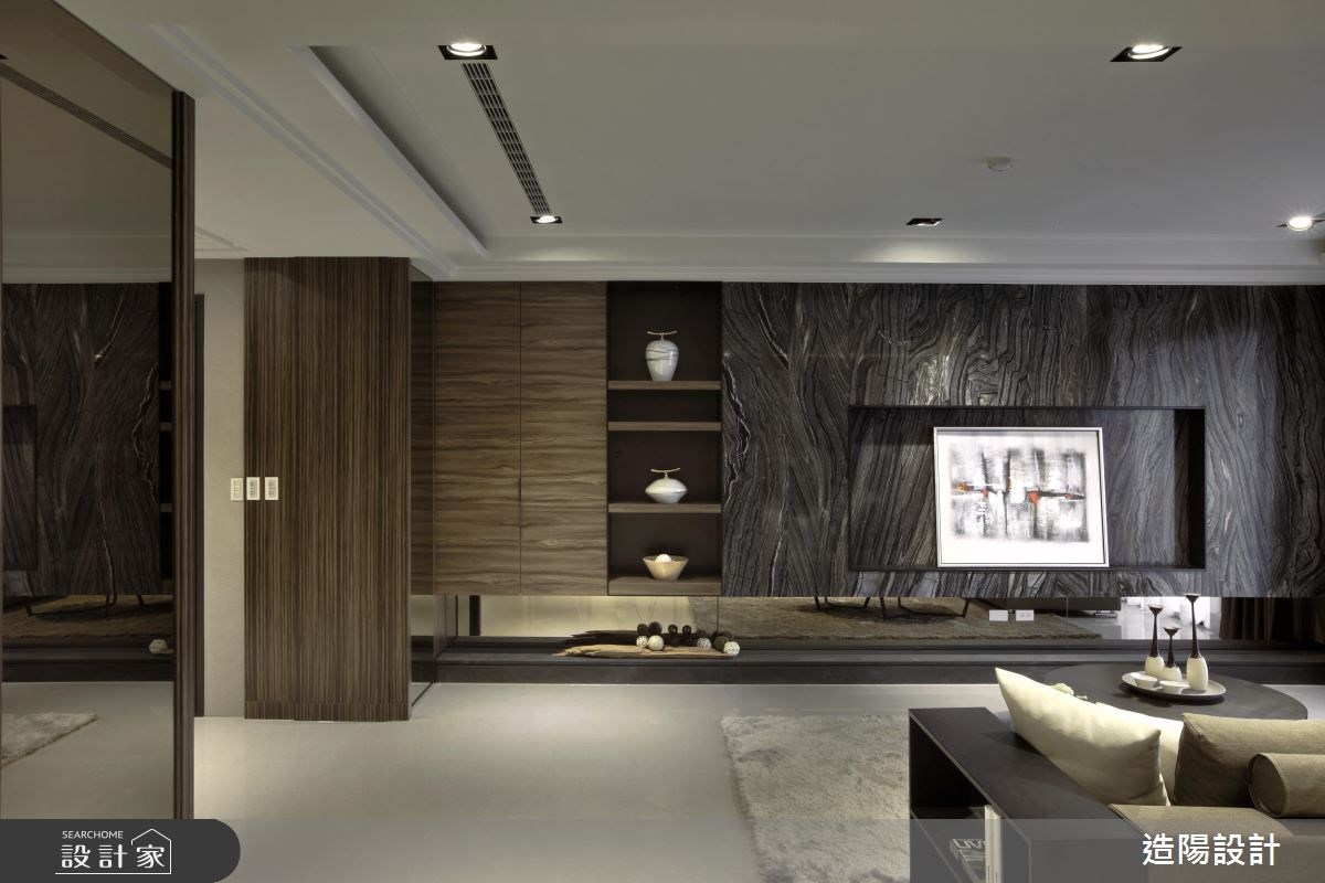 76坪新成屋(5年以下)＿現代風客廳案例圖片＿造陽設計＿造陽_潑墨詩語之4