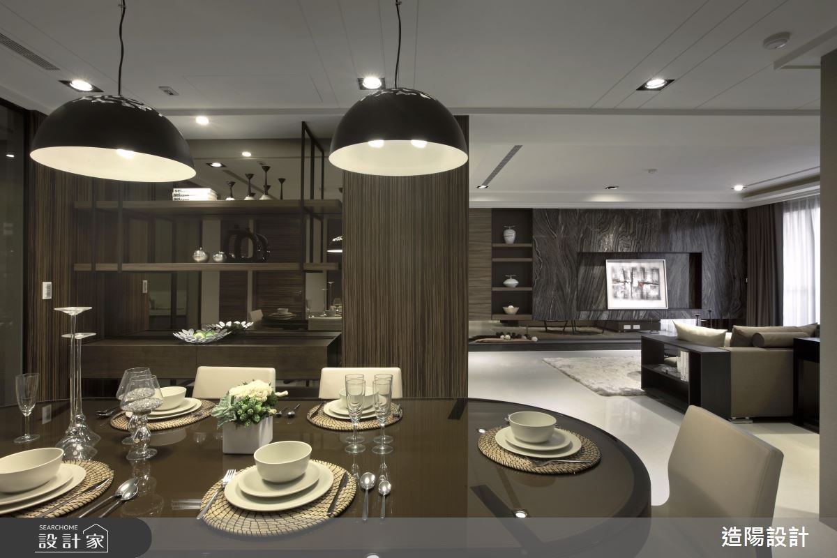 76坪新成屋(5年以下)＿現代風餐廳案例圖片＿造陽設計＿造陽_潑墨詩語之7