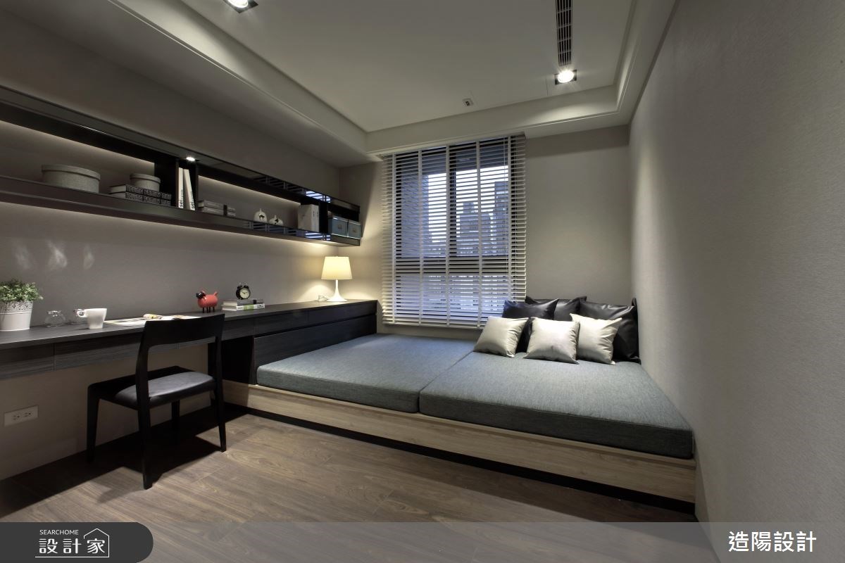 76坪新成屋(5年以下)＿現代風臥室臥榻案例圖片＿造陽設計＿造陽_潑墨詩語之11