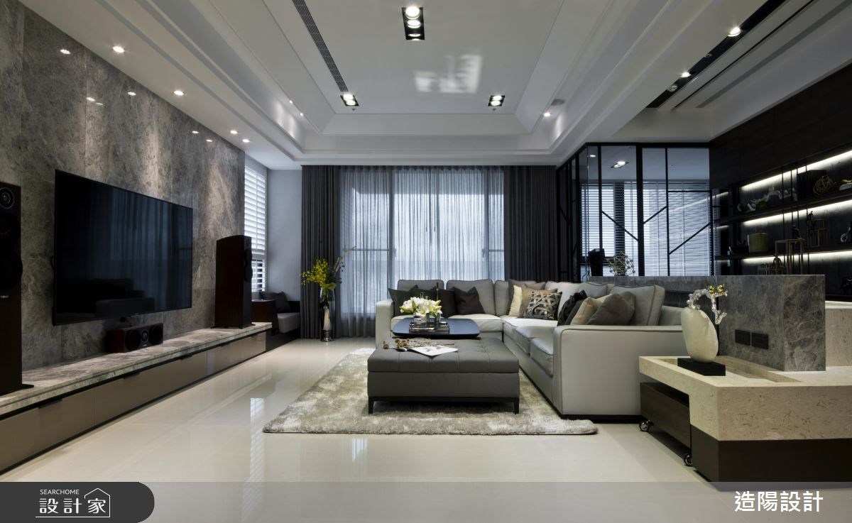 77坪新成屋(5年以下)＿現代風客廳案例圖片＿造陽設計＿造陽_閱讀極景之6