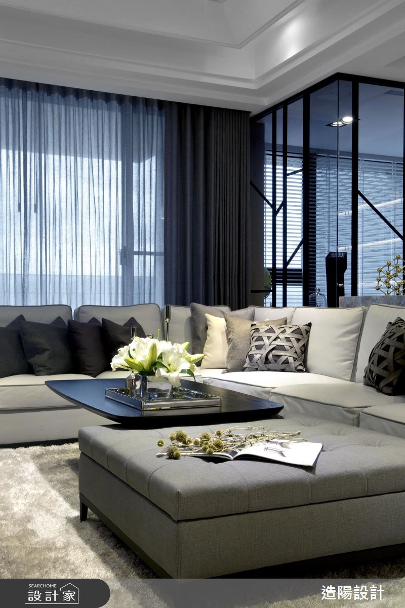 77坪新成屋(5年以下)＿現代風客廳案例圖片＿造陽設計＿造陽_閱讀極景之7