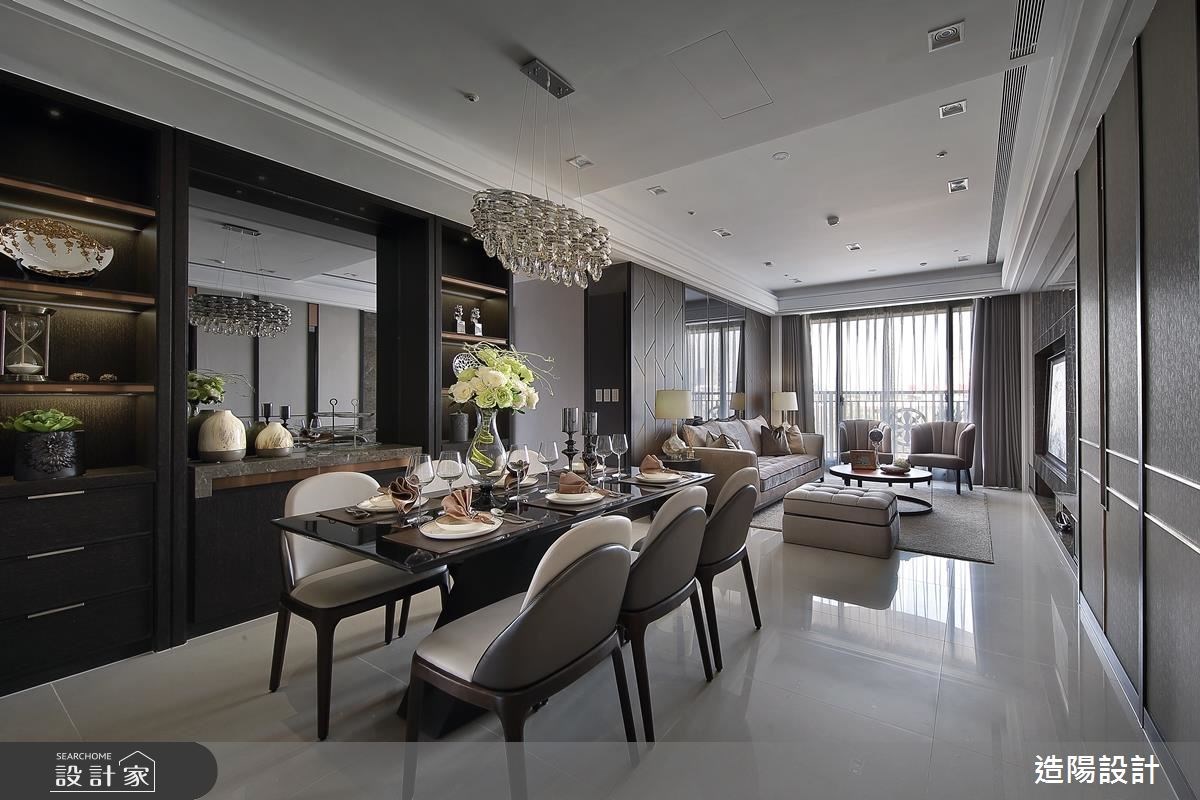 56坪新成屋(5年以下)＿新古典客廳餐廳案例圖片＿造陽設計＿造陽_深根盛茂之2