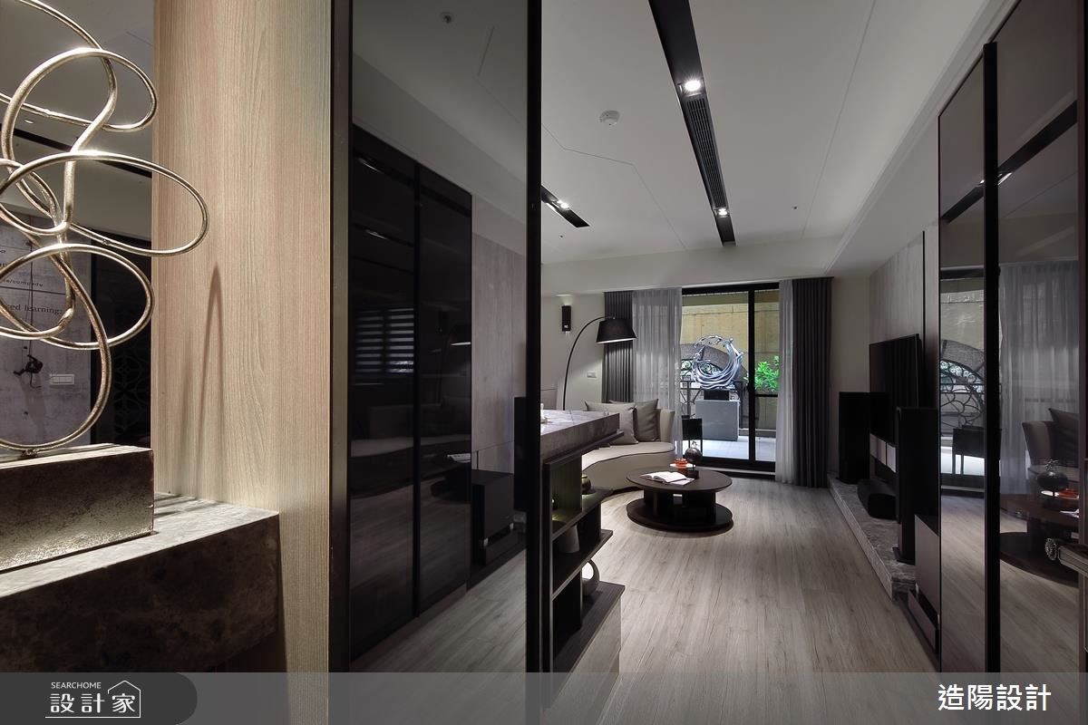 56坪新成屋(5年以下)＿現代風客廳案例圖片＿造陽設計＿造陽_學者旅程之1