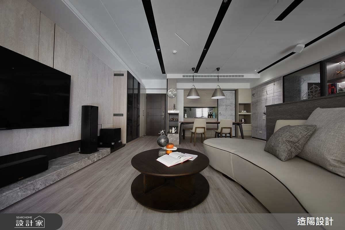 56坪新成屋(5年以下)＿現代風客廳案例圖片＿造陽設計＿造陽_學者旅程之4