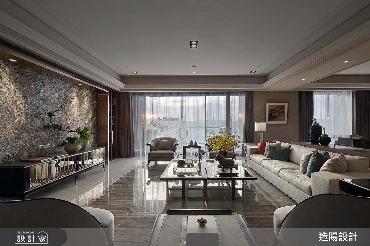 141坪新成屋(5年以下)＿新古典客廳案例圖片＿造陽設計＿造陽_九五至尊之4