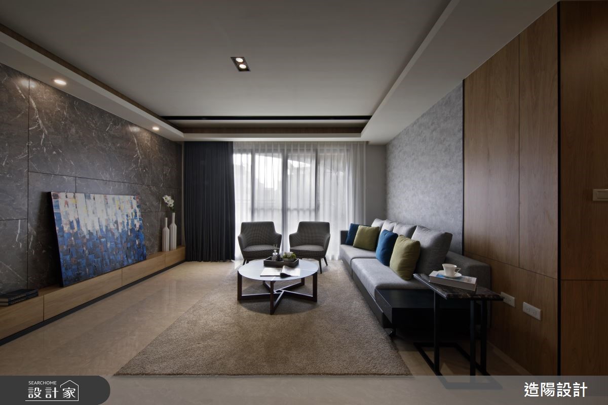48坪新成屋(5年以下)＿現代風客廳案例圖片＿造陽設計＿造陽_序光之居之3