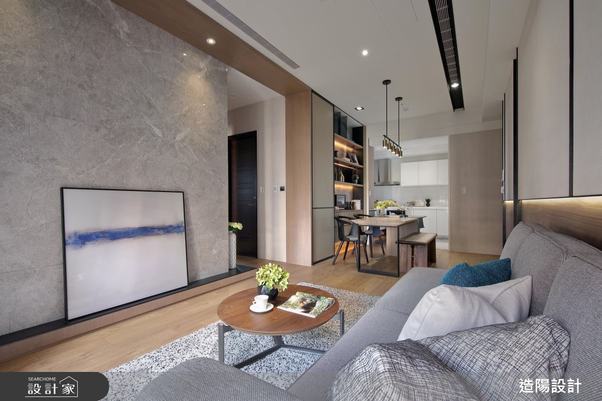 38坪新成屋(5年以下)＿現代風客廳案例圖片＿造陽設計＿造陽_隱光雅築之12