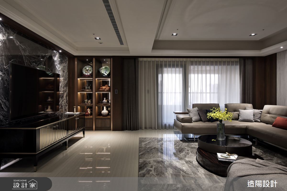120坪新成屋(5年以下)＿新古典客廳案例圖片＿造陽設計＿造陽_映隱之居之4