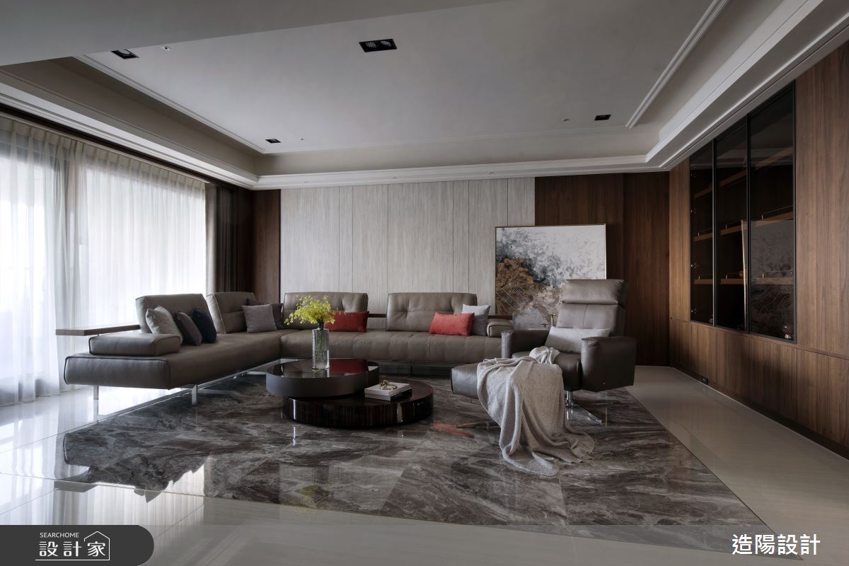 120坪新成屋(5年以下)＿新古典客廳案例圖片＿造陽設計＿造陽_映隱之居之5