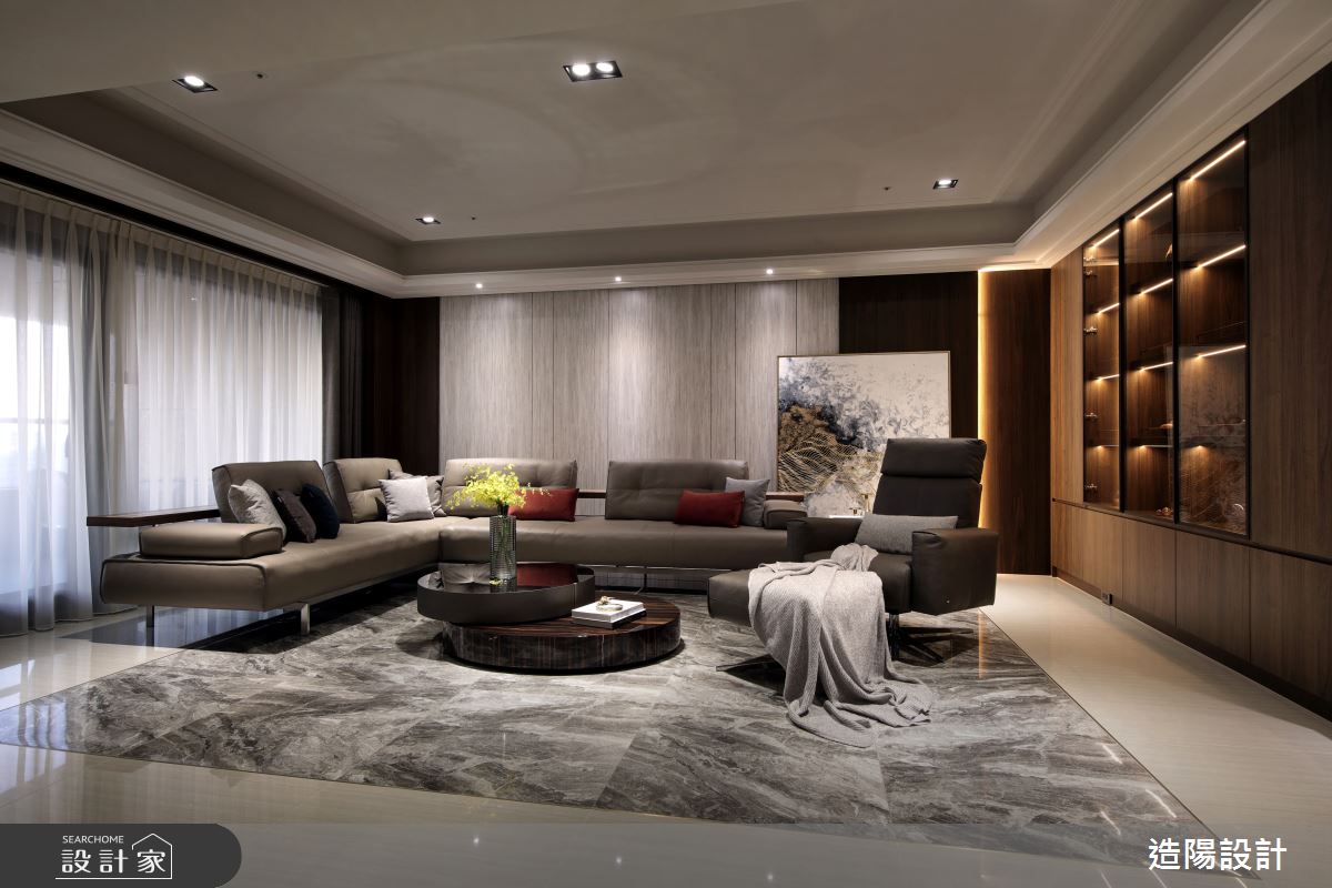 120坪新成屋(5年以下)＿新古典客廳案例圖片＿造陽設計＿造陽_映隱之居之6